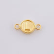 Herraje Letra L Marco Bordeado 0.4g / 1.5cm Oro Amarillo 18K