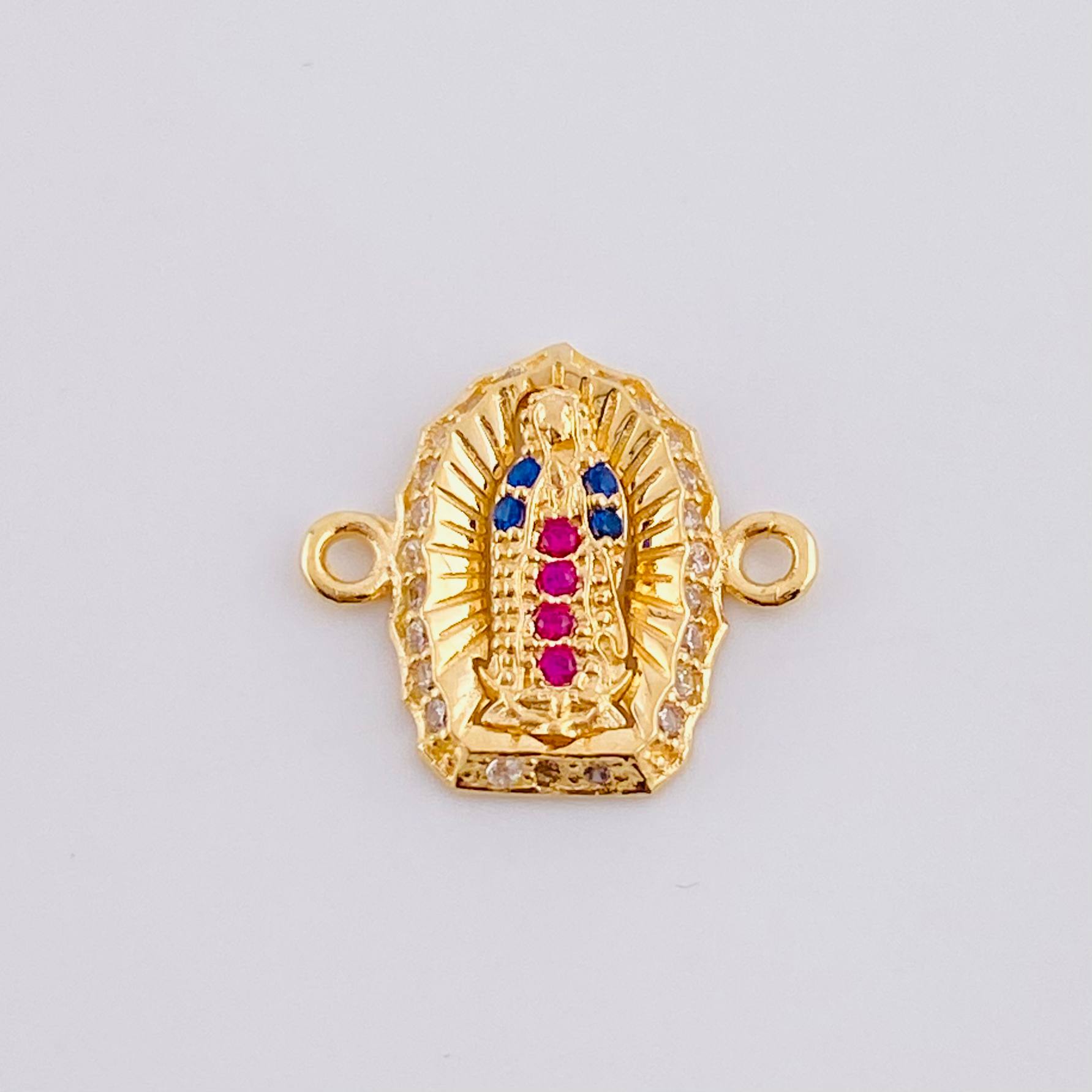 Herraje Virgen de Guadalupe 1.15g / 1.4cm Oro Amarillo 18K