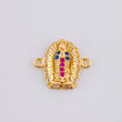 Herraje Virgen de Guadalupe 1.15g / 1.4cm Oro Amarillo 18K