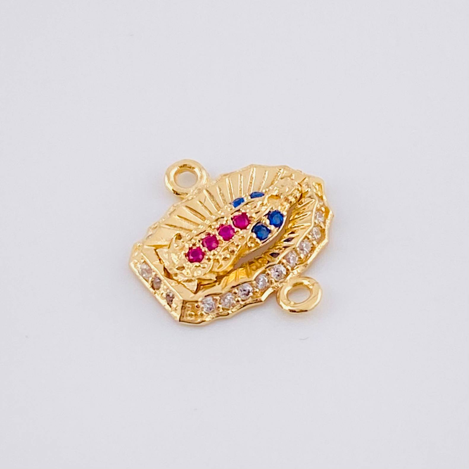 Herraje Virgen de Guadalupe 1.15g / 1.4cm Oro Amarillo 18K