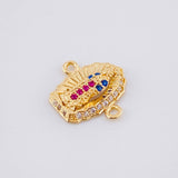 Herraje Virgen de Guadalupe 1.15g / 1.4cm Oro Amarillo 18K