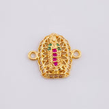 Herraje Virgen de Guadalupe 1.2g / 1.4cm Oro Amarillo 18K