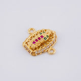 Herraje Virgen de Guadalupe 1.15g / 1.4cm Oro Amarillo 18K