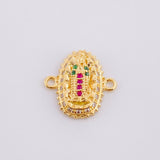 Herraje Virgen de Guadalupe 1.45g / 1.5cm Oro Amarillo 18K