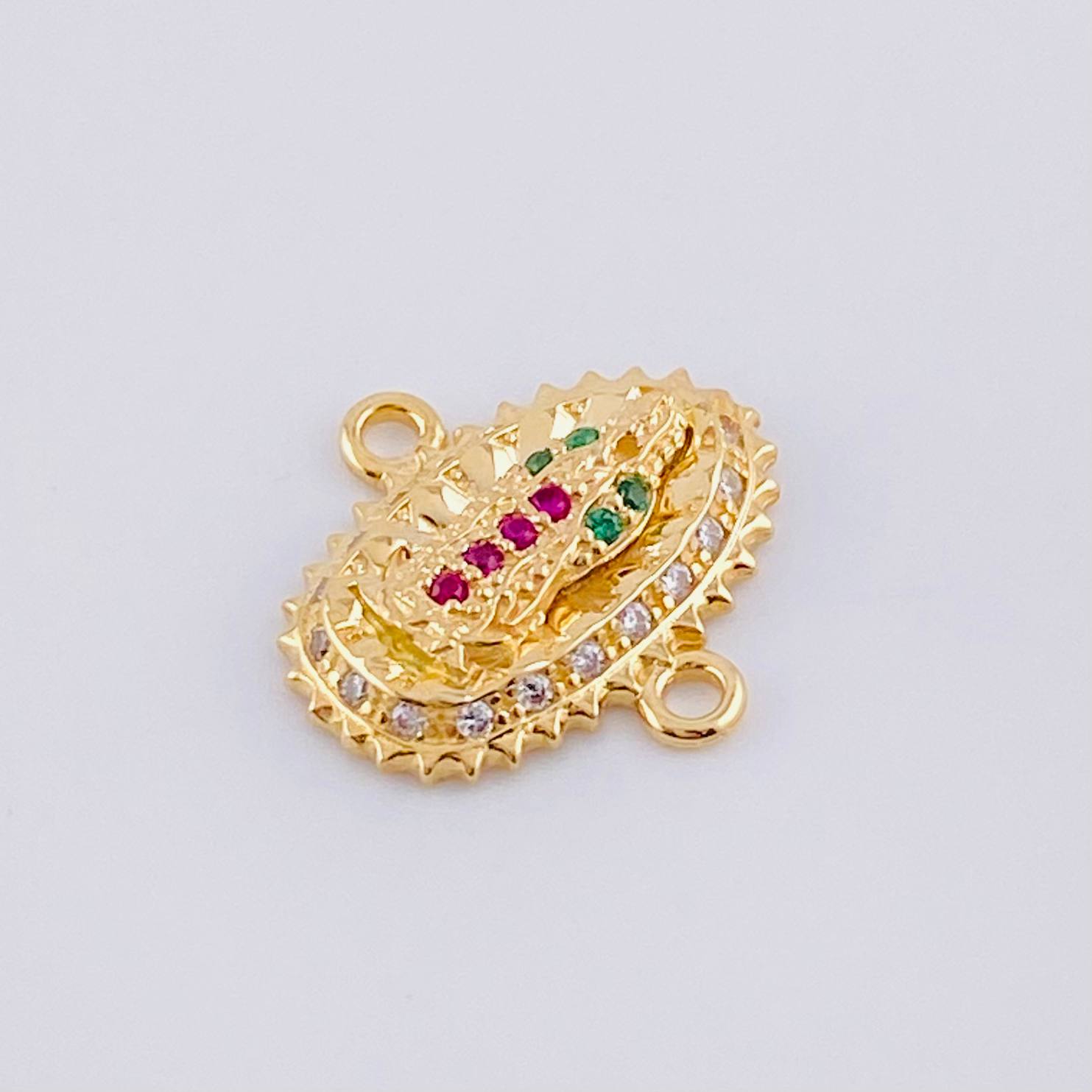 Herraje Virgen de Guadalupe 1.45g / 1.5cm Oro Amarillo 18K