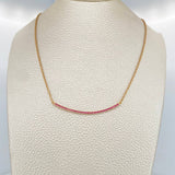 Cadena Media Luna Aro Seguido 4.05gr / 50cm / 0.8mm Oro Amarillo 18K %