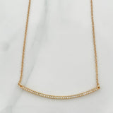 Cadena Media Luna Aro Seguido 4.25gr / 56cm / 0.85mm Oro Amarillo 18K %