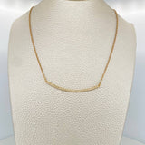 Cadena Media Luna Aro Seguido 3.1gr / 47cm / 1.2mm Oro Amarillo 18K