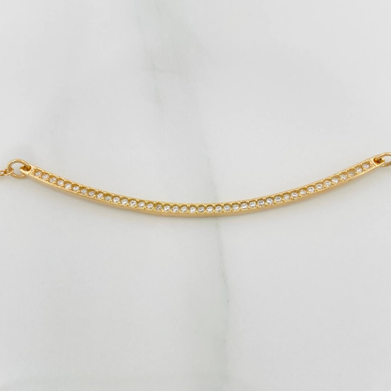 Cadena Media Luna Aro Seguido 4.25gr / 56cm / 0.85mm Oro Amarillo 18K %