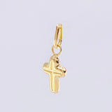 Dije Cruz Lisa 0.2 g / 1.4 cm Oro Amarillo 18K