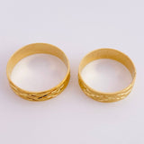 Fabricacion Bajo Pedido Argollas Malla Zig-Zag Diamantada 7gr / Mate Oro Amarillo 18K