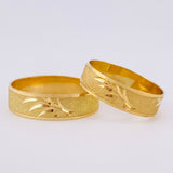 Fabricacion Bajo Pedido Argollas Abedul 7gr / Mate Oro Amarillo 18K