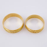 Fabricacion Bajo Pedido Argollas Abedul 7gr / Mate Oro Amarillo 18K