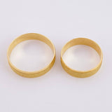 Fabricacion Bajo Pedido Argollas Diamantada Carril 7gr / Mate Oro Amarillo 18K