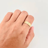 Fabricacion Bajo Pedido Argollas Doble Linea 7gr / Mate Oro Amarillo 18K