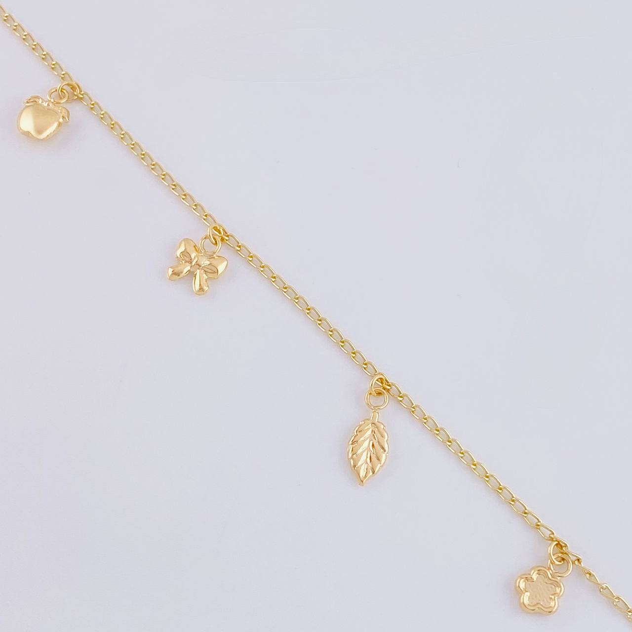 Pulso Espiga Dijes 2.75 g / 19 cm / 1.6 mm Oro Amarillo 18K
