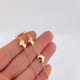 Pulso Cuarteto De Corazones 2.85 g / 19 cm / 1.6 mm Oro Amarillo 18K