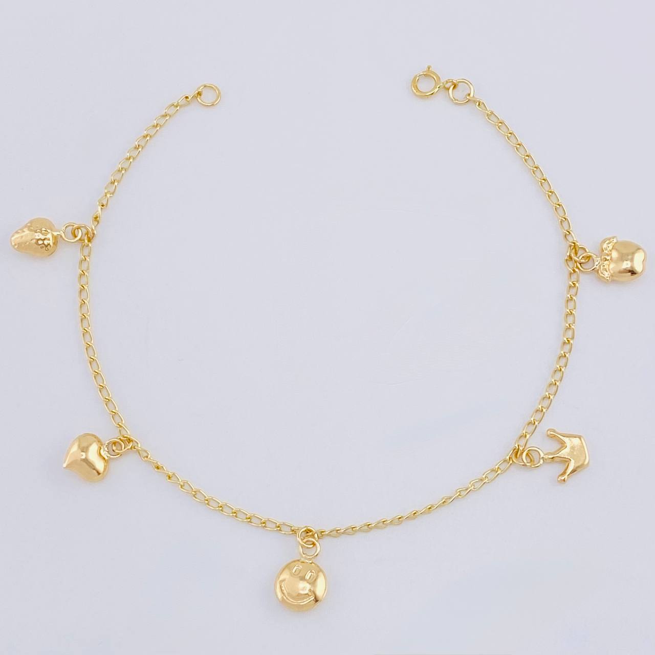 Pulso Espiga Dijes 2.7 g / 19 cm / 1.6 mm Oro Amarillo 18K