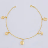 Pulso Espiga Dijes 2.7 g / 19 cm / 1.6 mm Oro Amarillo 18K