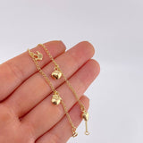 Pulso Espiga Dijes 2.7 g / 19 cm / 1.6 mm Oro Amarillo 18K