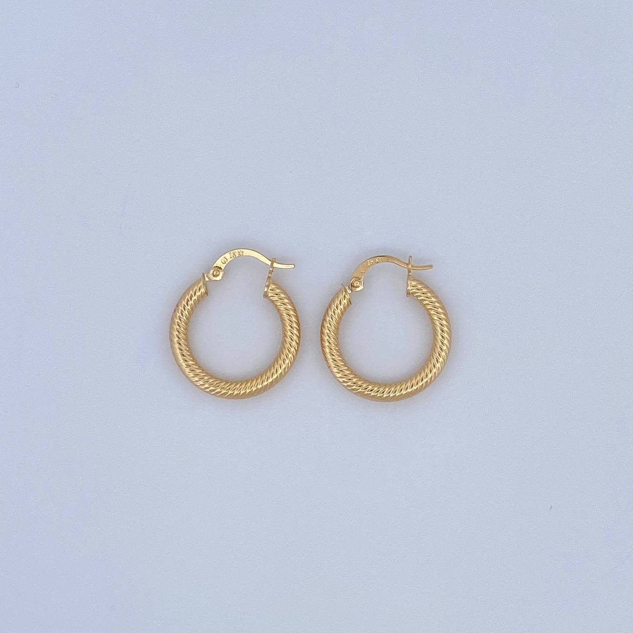 Candongas Zion 2gr / 2cm / Oro 18K &