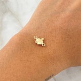 Herraje Manzana 0.3gr / 1.3cm / Oro 18K ©