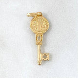 Dije Llave San Benito 1.5gr / 3cm / Oro 18K ©
