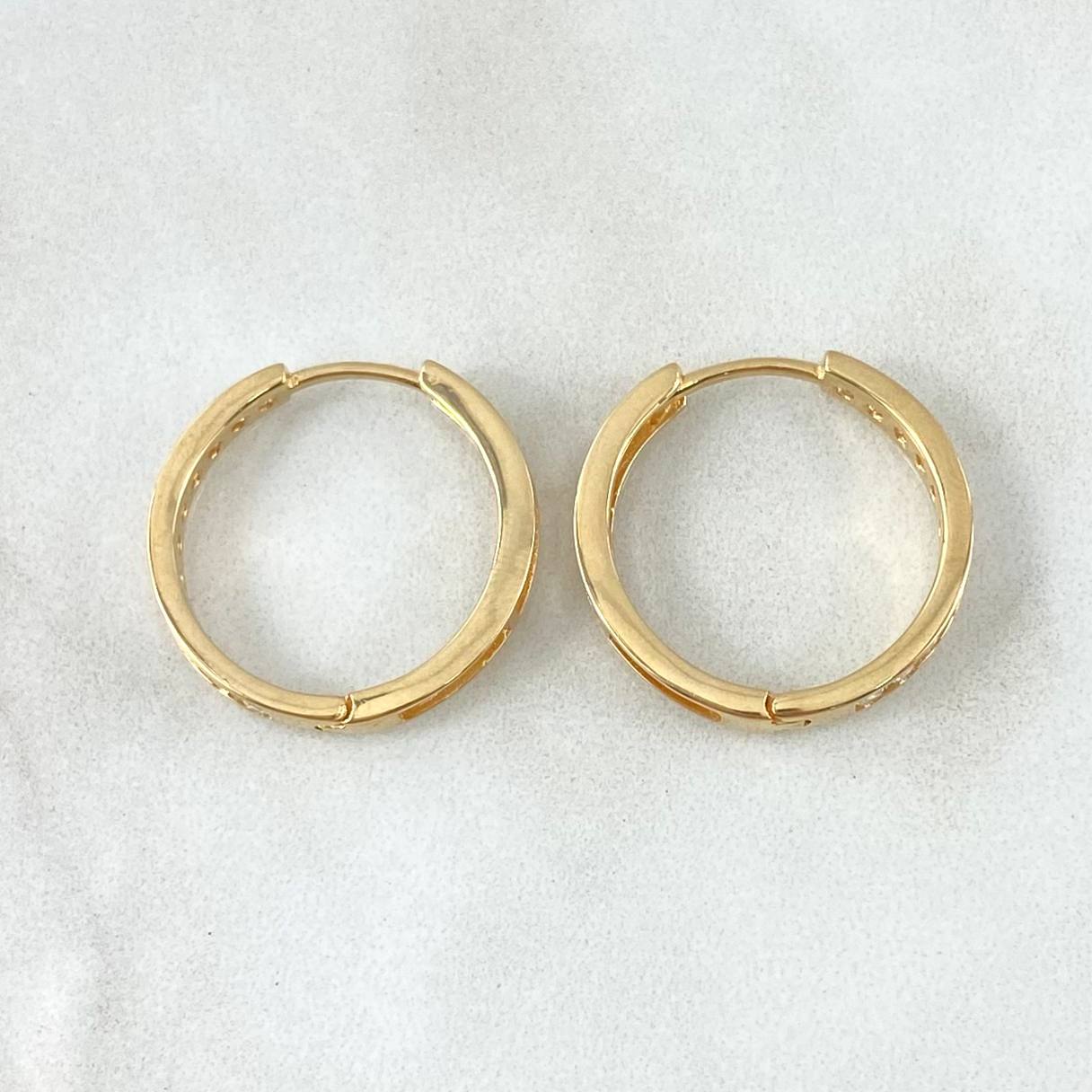 Candongas Carril 4.45gr / 2cm / Oro 18K