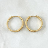 Candongas Carril 4.45gr / 2cm / Oro 18K