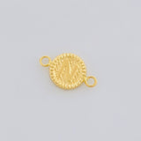 Herraje Letra N Marco Bordeado 0.55g / 1.7cm Oro Amarillo 18K