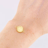 Herraje Letra N Marco Bordeado 0.55g / 1.7cm Oro Amarillo 18K