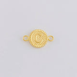 Herraje Letra C Marco Bordeado 0.55g / 1.7cm Oro Amarillo 18K