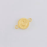 Herraje Letra C Marco Bordeado 0.55g / 1.7cm Oro Amarillo 18K