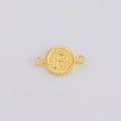 Herraje Letra P Marco Bordeado 0.55g / 1.7cm Oro Amarillo 18K