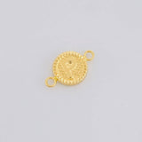 Herraje Letra P Marco Bordeado 0.55g / 1.7cm Oro Amarillo 18K