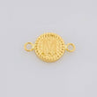 Herraje Letra M Marco Bordeado 0.6g / 1.7cm Oro Amarillo 18K
