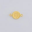 Herraje Letra T Marco Bordeado 0.55g / 1.7cm Oro Amarillo 18K