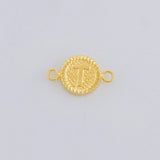 Herraje Letra T Marco Bordeado 0.6g / 1.7cm Oro Amarillo 18K
