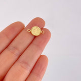 Herraje Letra T Marco Bordeado 0.55g / 1.7cm Oro Amarillo 18K