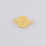 Herraje Letra S Marco Bordeado 0.4g / 1.5cm Oro Amarillo 18K