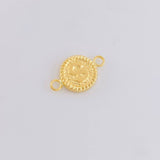 Herraje Letra S Marco Bordeado 0.4g / 1.5cm Oro Amarillo 18K