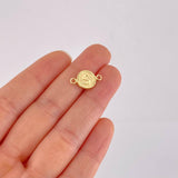 Herraje Letra S Marco Bordeado 0.4g / 1.5cm Oro Amarillo 18K