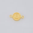 Herraje Letra O Doble Textura 0.6g / 1.7cm Oro Amarillo 18K