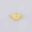 Herraje Letra F Marco Bordeado 0.45g / 1.5cm Oro Amarillo 18K
