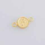 Herraje Letra F Marco Bordeado 0.45g / 1.5cm Oro Amarillo 18K