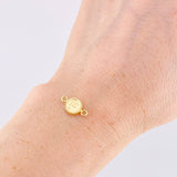 Herraje Letra F Marco Bordeado 0.45g / 1.5cm Oro Amarillo 18K