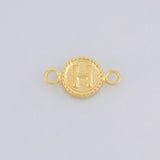 Herraje Letra H Marco Bordeado 0.45g / 1.5cm Oro Amarillo 18K