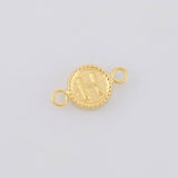 Herraje Letra H Marco Bordeado 0.45g / 1.5cm Oro Amarillo 18K