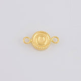 Herraje Letra O Marco Bordeado 0.45g / 1.5cm Oro Amarillo 18K
