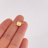 Herraje Letra O Marco Bordeado 0.45g / 1.5cm Oro Amarillo 18K